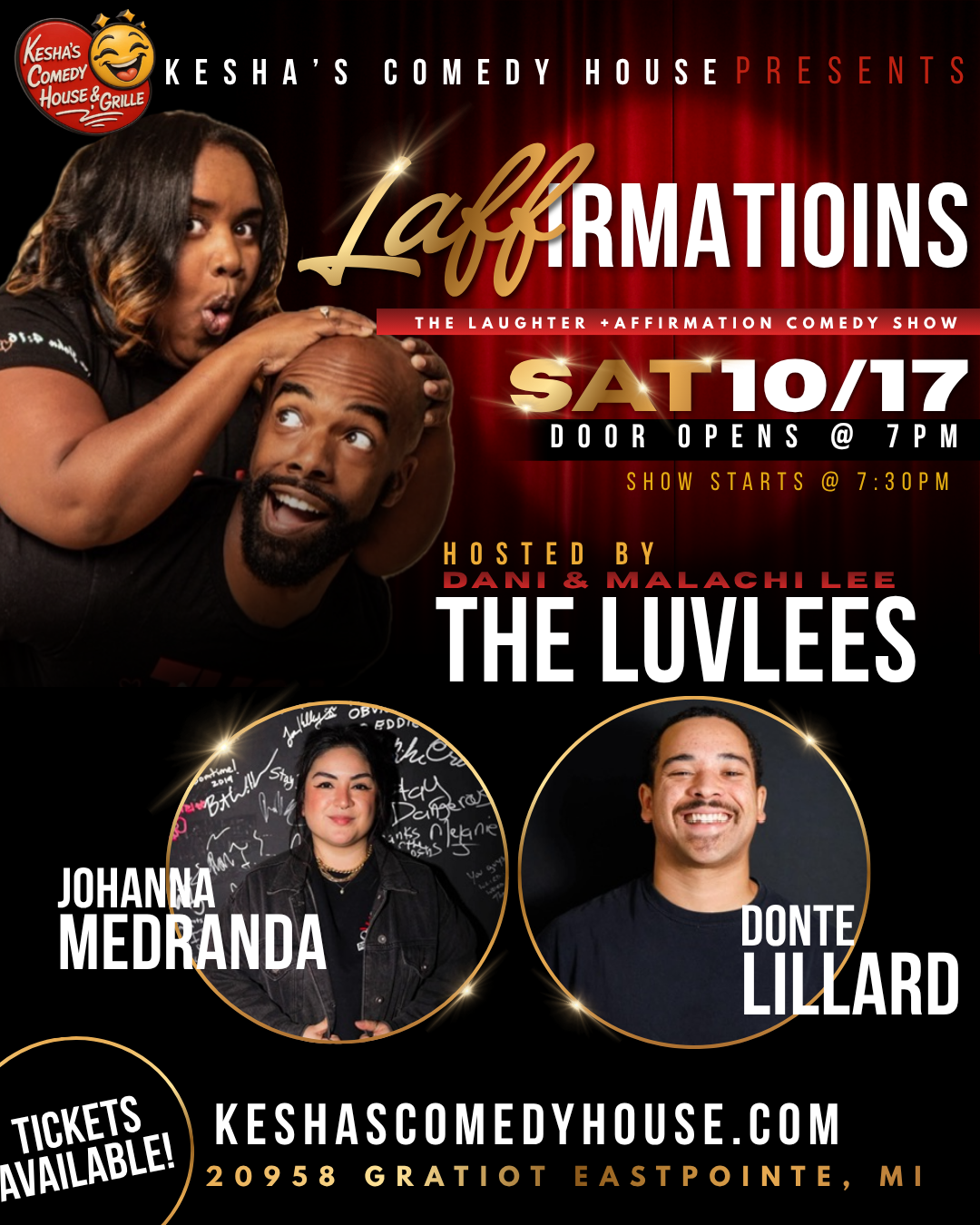 10/17 The Laffirmations Comedy Show