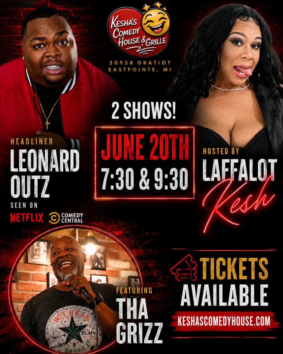 6/20 Leonard Outz Comedy Showcase