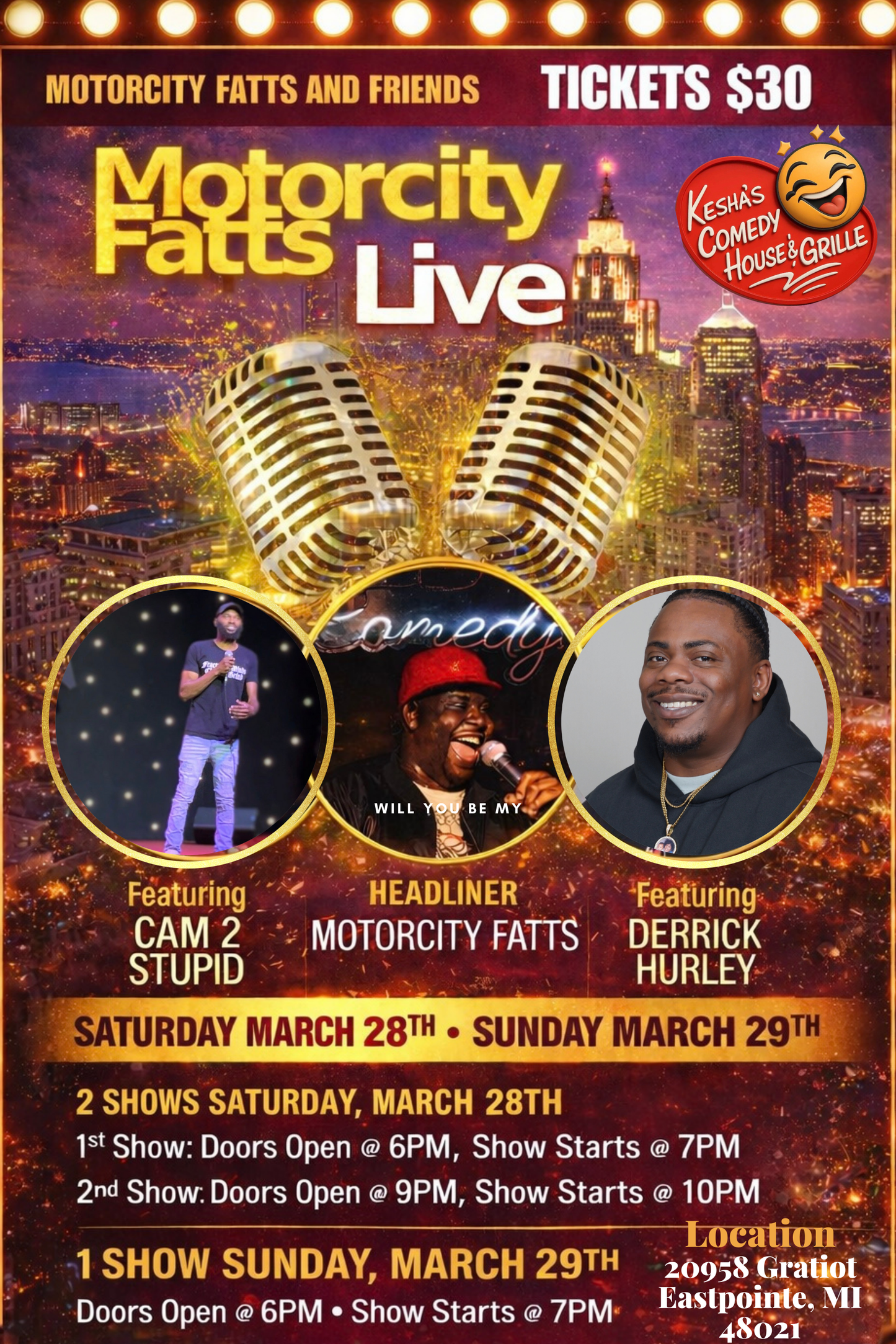 Motorcity Fatts & Friends Comedy  Weekend